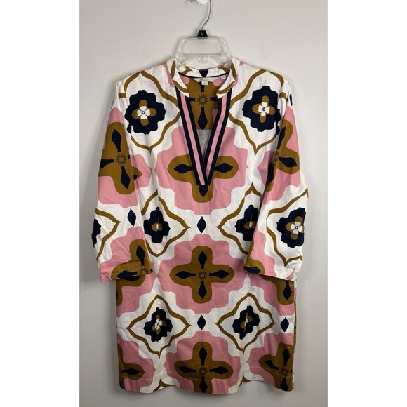 Boden Dresses & Skirts - Boden Multicolor Geometric Long Sleeve Dress